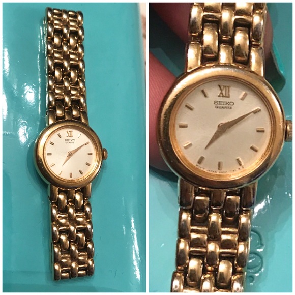 👑✅PRICE FIRM✅Vintage Seiko Stainless Steel Gold Watch - Picture 3 of 17